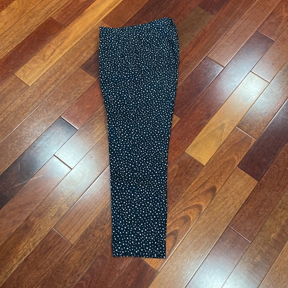 Zara black and white polka dot cropped pants size 10 - Picture 3 of 4
